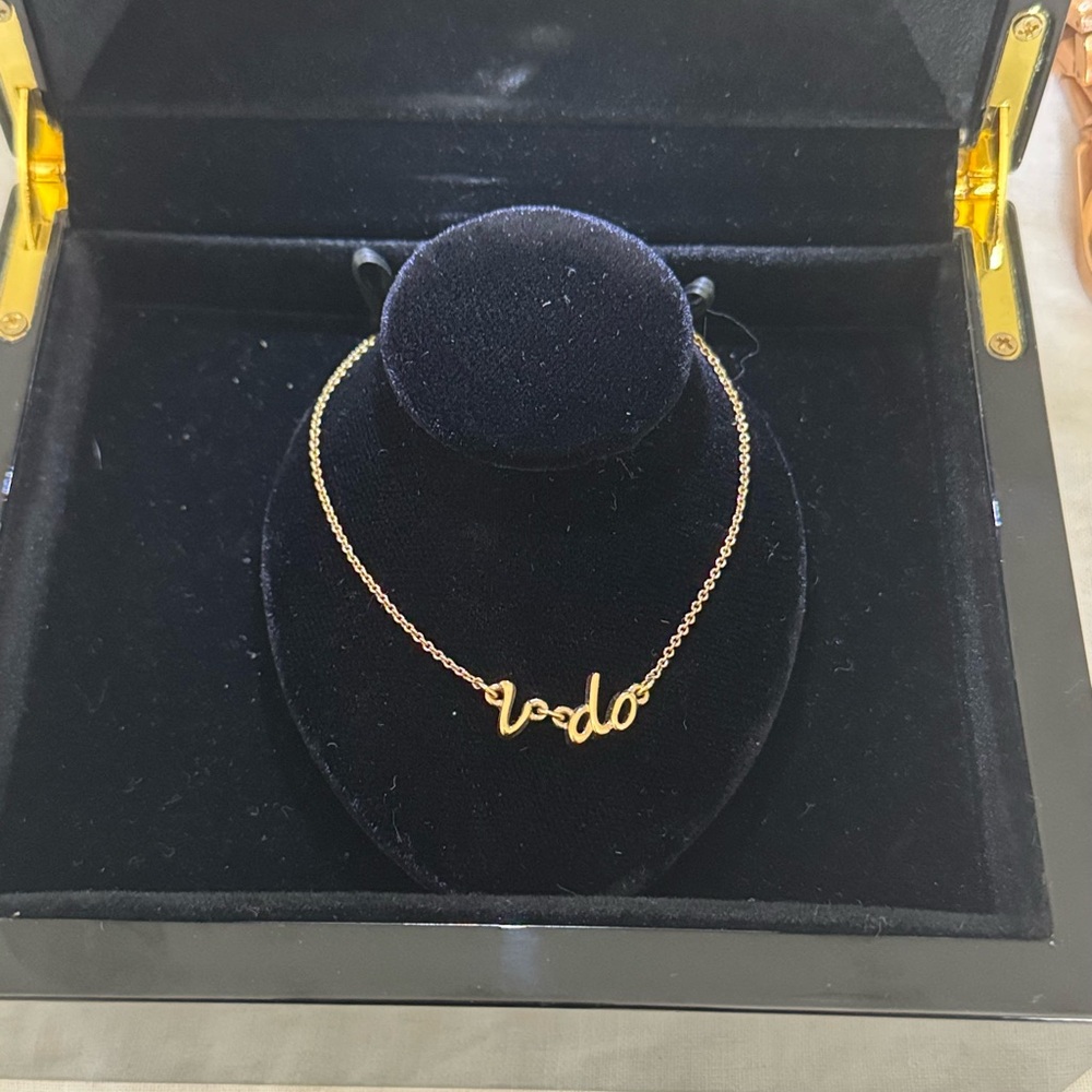 Gold Kate Spade ‘I do’ Necklace